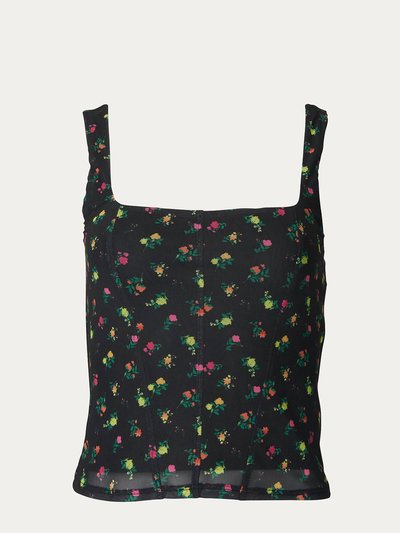 AFRM Cort Mesh Corset Tank In Winter Neon Ditsy product