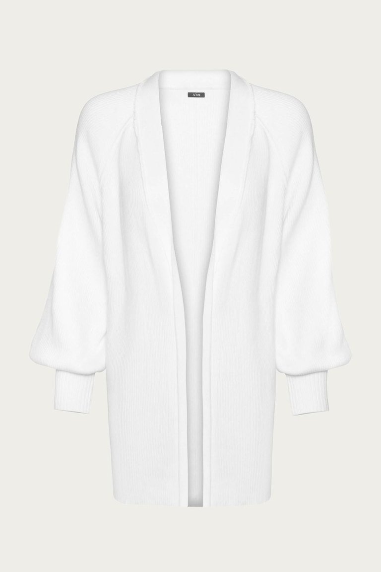 Fulton Sweater Jacket - Soft Blanc