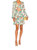 Sayla Cutout Crepe Mini Dress - Teal Garden
