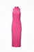 Women's Poste Stretch-Mesh Turtleneck Bodycon Midi Dress - Azalea Pink