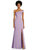 Asymmetrical Off-the-Shoulder Cuff Trumpet Gown With Front Slit - 6858 - Pale Purple