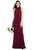 Bow-Neck Open-Back Trumpet Gown - 6827  - Cabernet