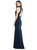 Bow-Neck Open-Back Trumpet Gown - 6827 