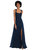 Contoured Wide Strap Sweetheart Maxi Dress - 1558 - Midnight Navy