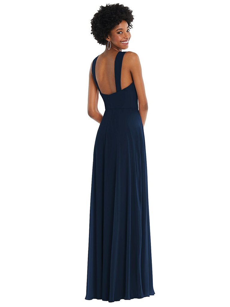 Contoured Wide Strap Sweetheart Maxi Dress - 1558