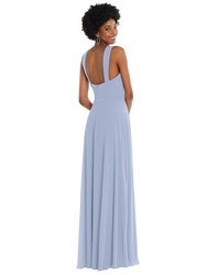 Contoured Wide Strap Sweetheart Maxi Dress - 1558