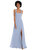 Contoured Wide Strap Sweetheart Maxi Dress - 1558 - Sky Blue