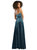 Cowl-Neck Velvet Maxi Dress With Pockets - 1541