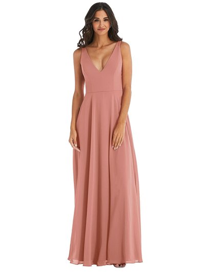 After Six Deep V-Neck Chiffon Maxi Dress - 1549  product