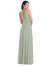 Draped One-Shoulder Maxi Dress With Scarf Bow - 1561 