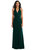 Halter Tuxedo Maxi Dress With Front Slit - 6842 - Evergreen