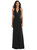 Halter Tuxedo Maxi Dress With Front Slit - 6842 - Black