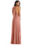 High Neck Halter Backless Maxi Dress - 1545