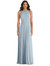 High Neck Halter Backless Maxi Dress - 1545 - Mist