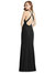 High-Neck Halter Dress With Twist Criss Cross Back  - 6848