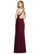 High-Neck Halter Dress With Twist Criss Cross Back  - 6848