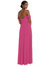 Off-The-Shoulder Basque Neck Maxi Dress With Flounce Sleeves - 1560 
