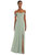 Off-The-Shoulder Basque Neck Maxi Dress With Flounce Sleeves - 1560  - Willow Green