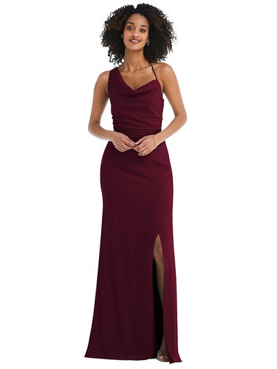 After Six One-Shoulder Draped Cowl-Neck Maxi Dress - 6849 product