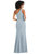 One-Shoulder Draped Cowl-Neck Maxi Dress - 6849