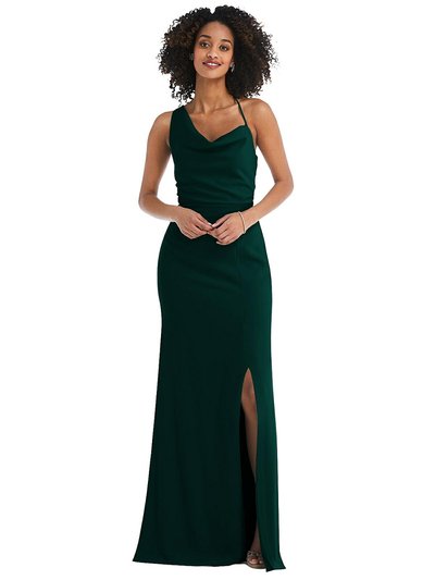 After Six One-Shoulder Draped Cowl-Neck Maxi Dress - 6849 product