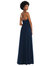 Scoop Neck Convertible Tie-Strap Maxi Dress with Front Slit - 1559