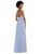 Scoop Neck Convertible Tie-Strap Maxi Dress with Front Slit - 1559