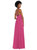 Scoop Neck Convertible Tie-Strap Maxi Dress with Front Slit - 1559