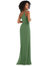 Skinny One-Shoulder Trumpet Gown with Front Slit - 1544
