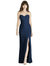 Strapless Crepe Trumpet Gown with Front Slit - 6775 - Midnight Navy