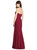 Strapless Crepe Trumpet Gown with Front Slit - 6775