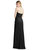 Strapless Pleated Faux Wrap Trumpet Gown With Front Slit - 6873