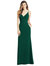 V-Back Spaghetti Strap Maxi Dress with Pockets - 6824 - Hunter Green