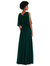 V-Neck Split Sleeve Blouson Bodice Maxi Dress - 1565