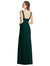 Wide Strap Notch Empire Waist Dress With Front Slit - 6838