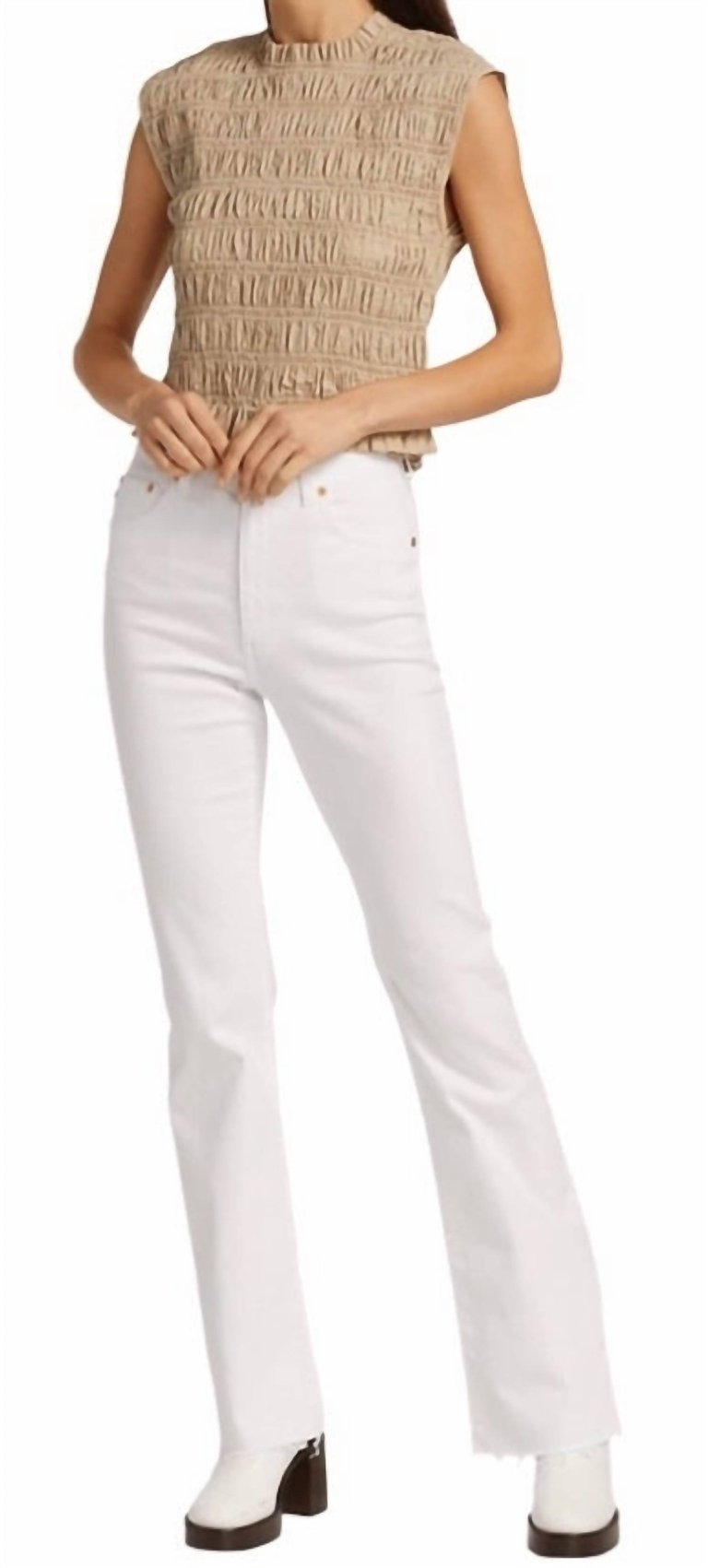 Alexxis Boot Jeans - Modern White