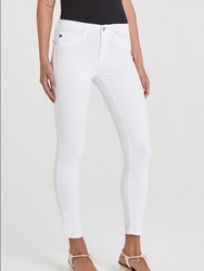 Prima Crop Jeans In White - White