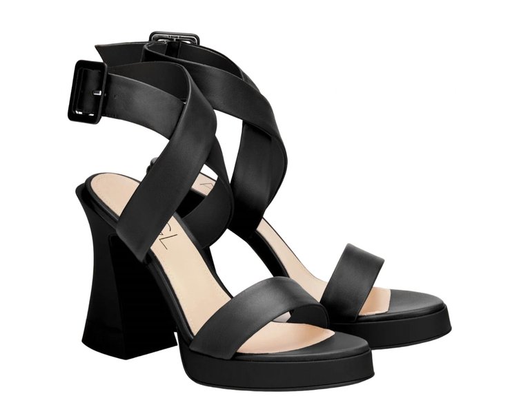 Women's Janis Sandal In Black - Black