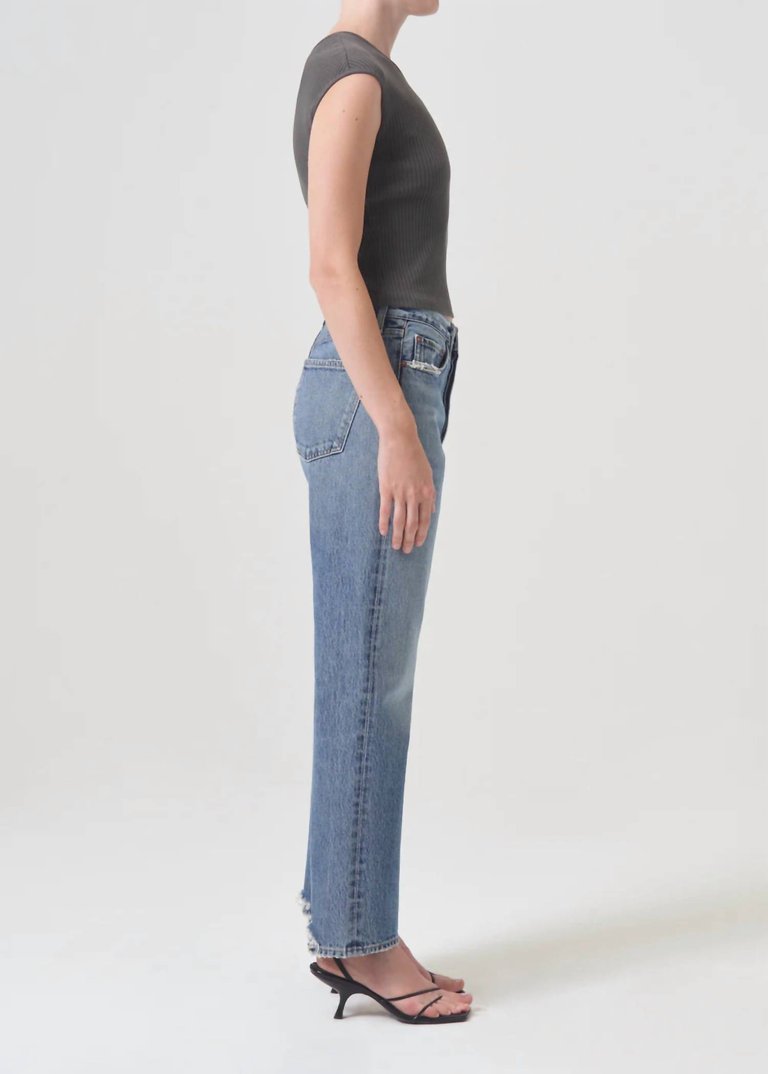 90S High Rise Straight Jeans In Hooked