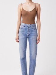 90's Pinch Waist High Rise Straight Jeans - Endless