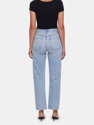 90's Pinch Waist Midrise Full Length Loose Fit Jeans