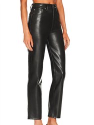 90'S Recycled Leather Fitted Pant