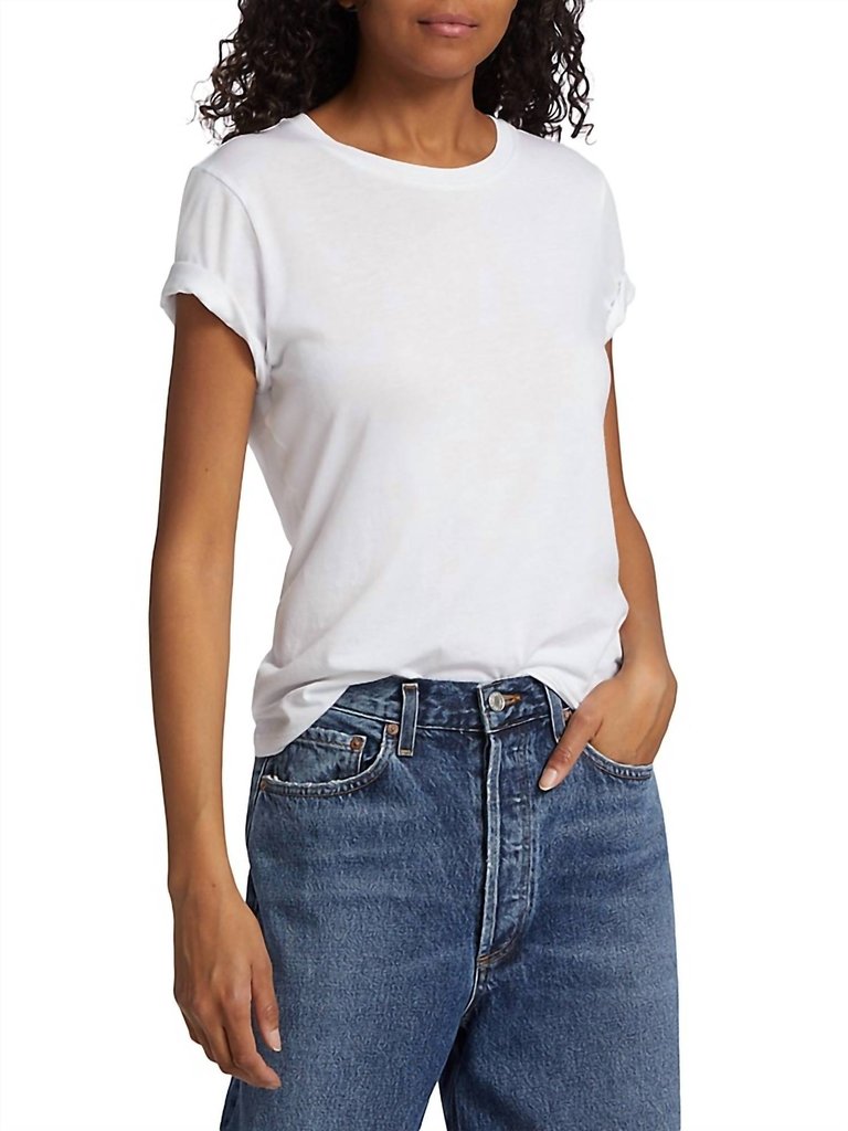 Annise Slim Tee In White