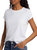 Annise Slim Tee In White - White