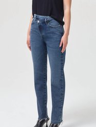 Criss Cross Straight Jeans In Organic Range