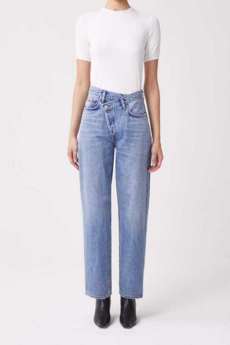 Criss Cross Upsized Jeans - Eternal