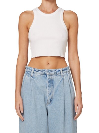 AGOLDE Cropped Bailey Tank - White product