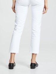 Hi Rise Straight Riley Crop Jeans