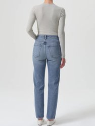 High Rise Stovepipe Jeans