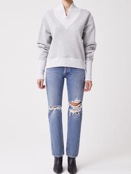 Klara Extended V Neck Sweatshirt